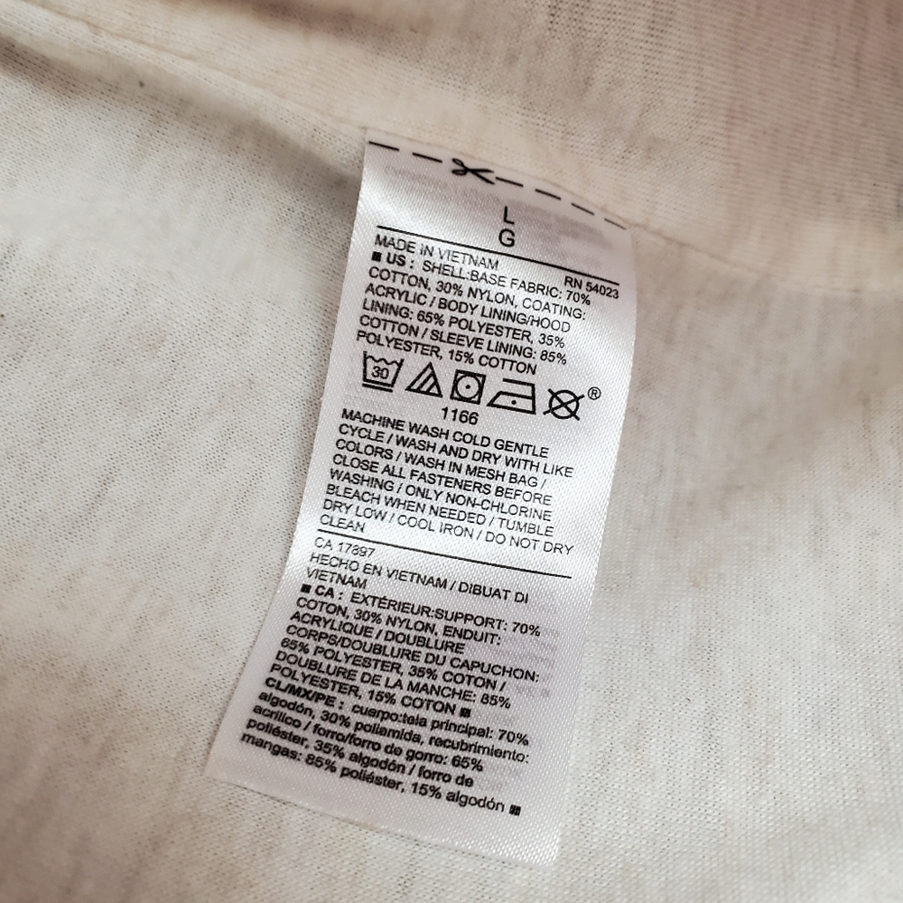 Water Resistant Jacket Size Large - Picture 5 of 8